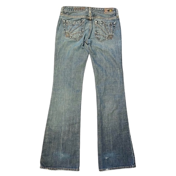 AG Adriano Goldschmied Low Rise Flare Jeans Size 28 - Picture 2 of 8